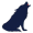 big icon, roar, silhouette of a howling wolf2